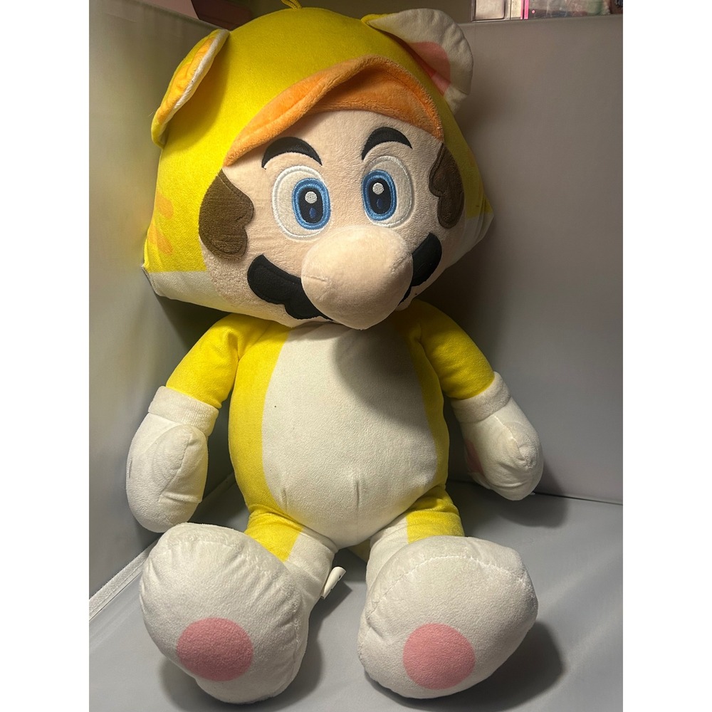 Nintendo Super Mario Cat Mario Plush Yellow Suit Stuffed Toy 2022 Good Stuff
